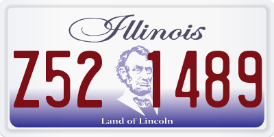 IL license plate Z521489