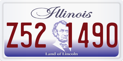 IL license plate Z521490