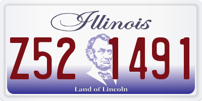IL license plate Z521491