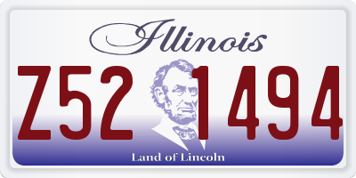 IL license plate Z521494