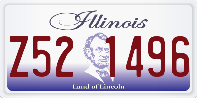 IL license plate Z521496