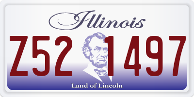 IL license plate Z521497