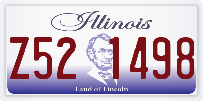 IL license plate Z521498
