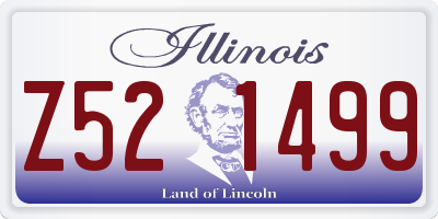 IL license plate Z521499