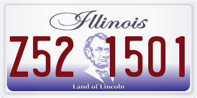 IL license plate Z521501
