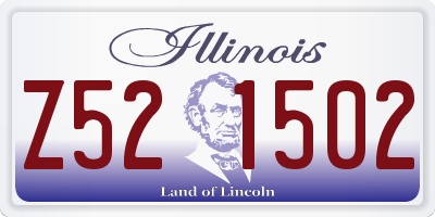 IL license plate Z521502