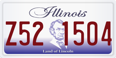 IL license plate Z521504