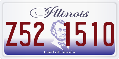 IL license plate Z521510