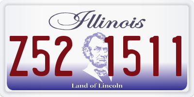 IL license plate Z521511