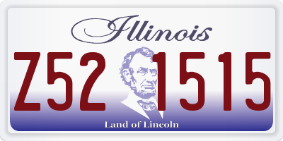 IL license plate Z521515