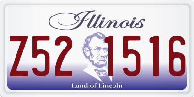 IL license plate Z521516
