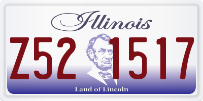 IL license plate Z521517