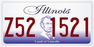IL license plate Z521521