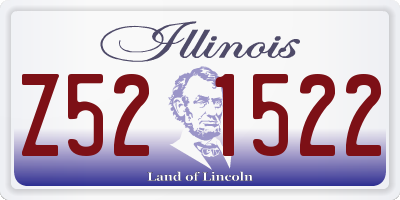 IL license plate Z521522