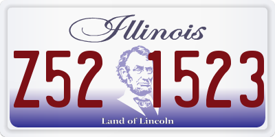 IL license plate Z521523