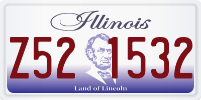 IL license plate Z521532
