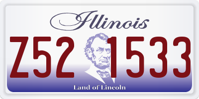 IL license plate Z521533