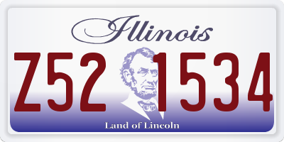 IL license plate Z521534