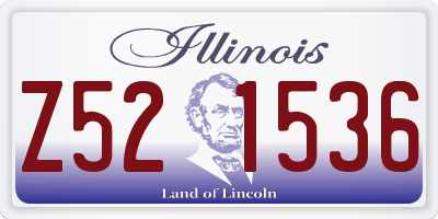 IL license plate Z521536