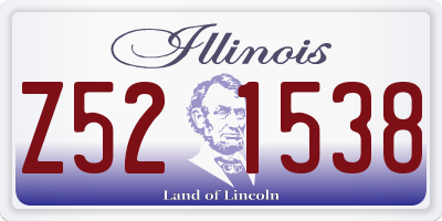 IL license plate Z521538