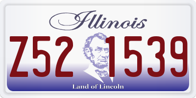 IL license plate Z521539