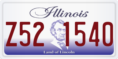 IL license plate Z521540
