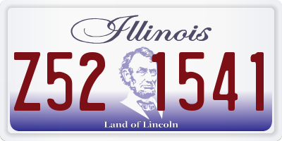 IL license plate Z521541