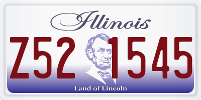 IL license plate Z521545