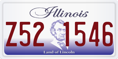 IL license plate Z521546