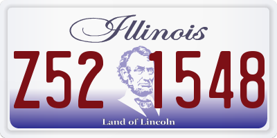 IL license plate Z521548