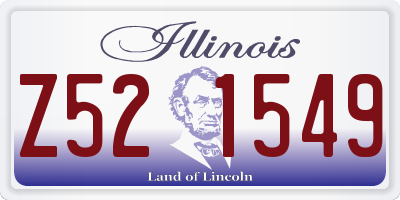 IL license plate Z521549