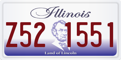 IL license plate Z521551