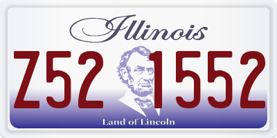 IL license plate Z521552