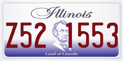 IL license plate Z521553