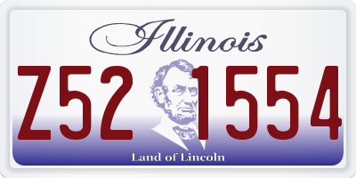 IL license plate Z521554