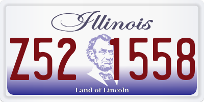 IL license plate Z521558