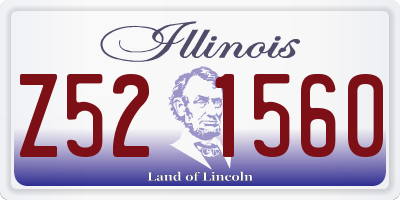 IL license plate Z521560