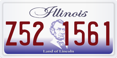 IL license plate Z521561