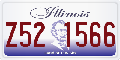 IL license plate Z521566