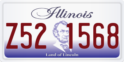 IL license plate Z521568