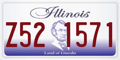 IL license plate Z521571