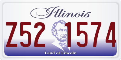 IL license plate Z521574