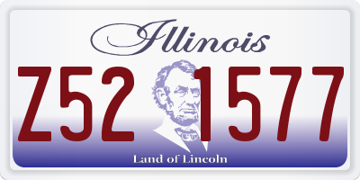 IL license plate Z521577