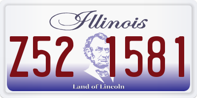 IL license plate Z521581