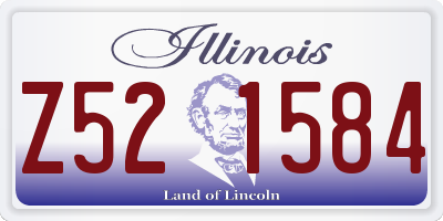 IL license plate Z521584