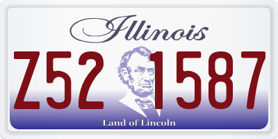 IL license plate Z521587