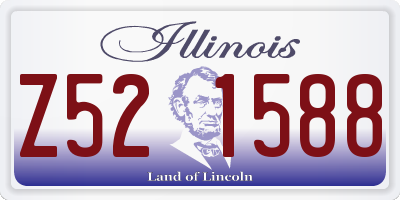 IL license plate Z521588