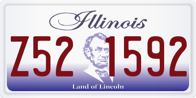 IL license plate Z521592