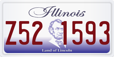 IL license plate Z521593