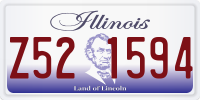 IL license plate Z521594
